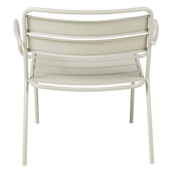 Fauteuil lounge d'extérieur métal beige OPUS