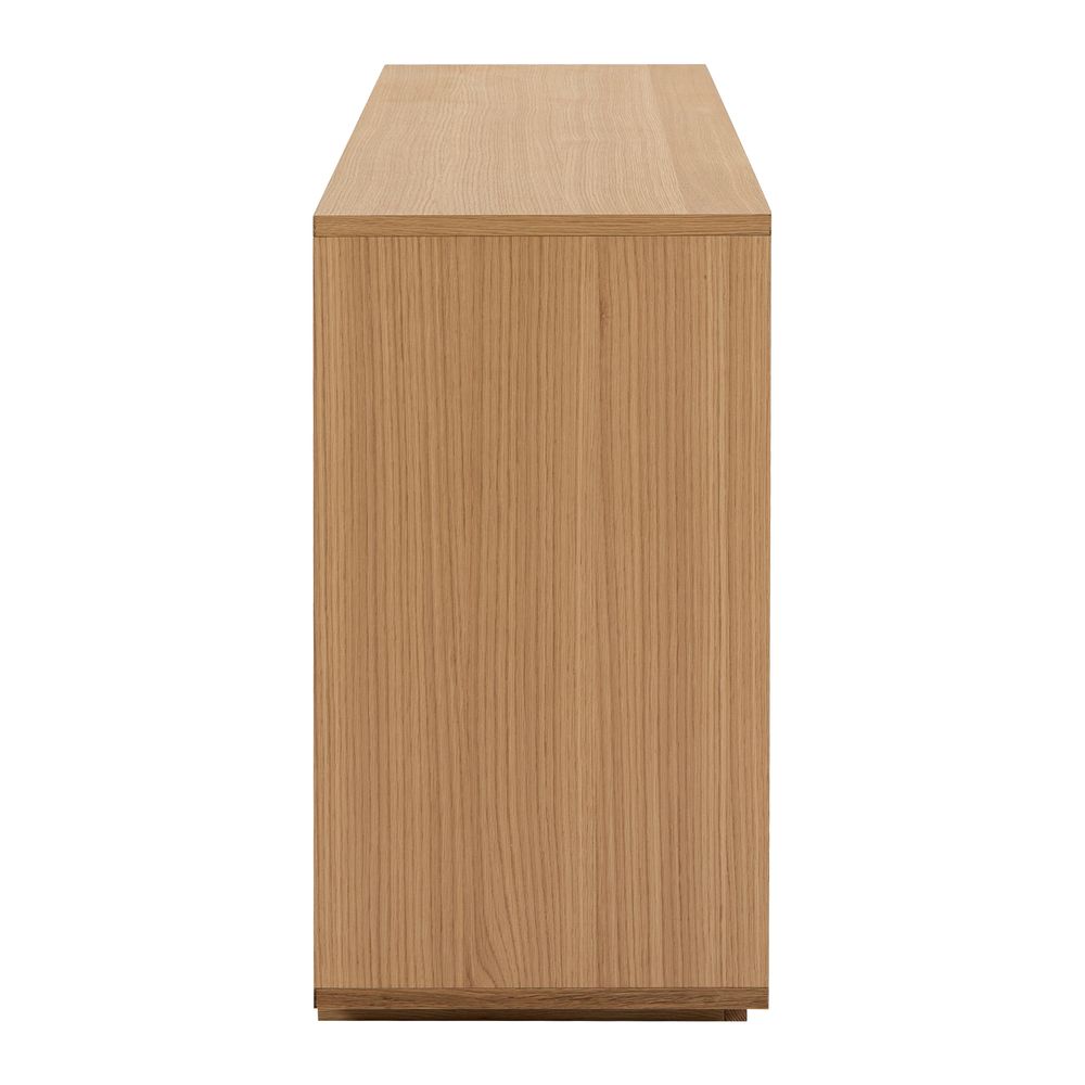 Meuble bas 3 portes placage chêne naturel