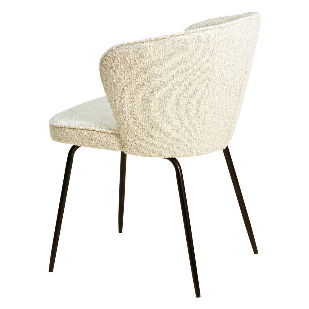Chaise repas effet laine bouclée sable Artis