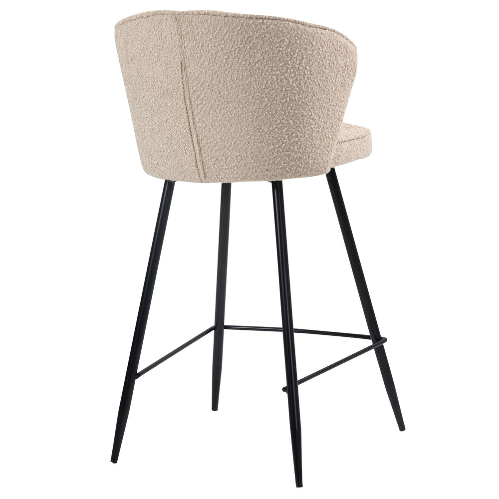 Chaise snack effet laine bouclette sable ARTIS