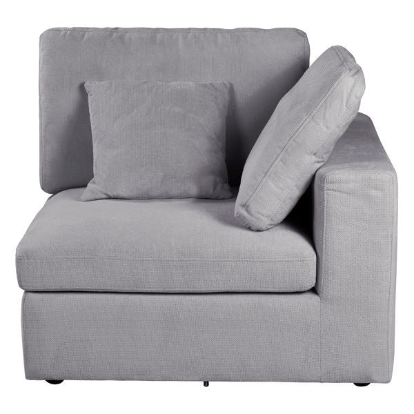 Module canapé 100cm accoudoir gris foncé WAYNE