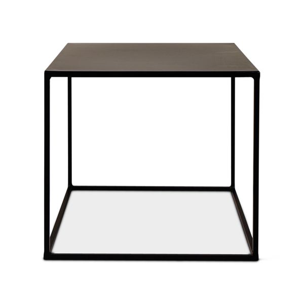 Bout de canapé en métal design contemporain H35 cm Expo