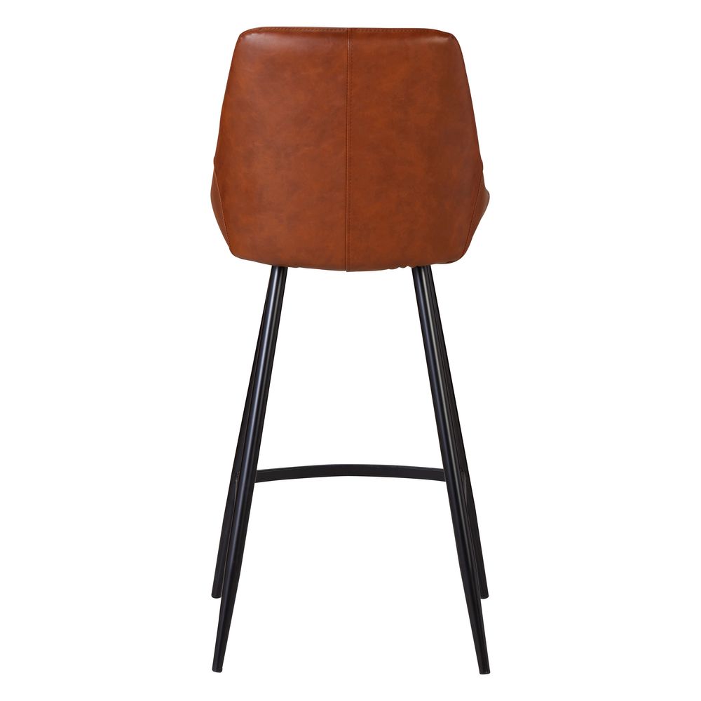 Chaise de bar pu marron