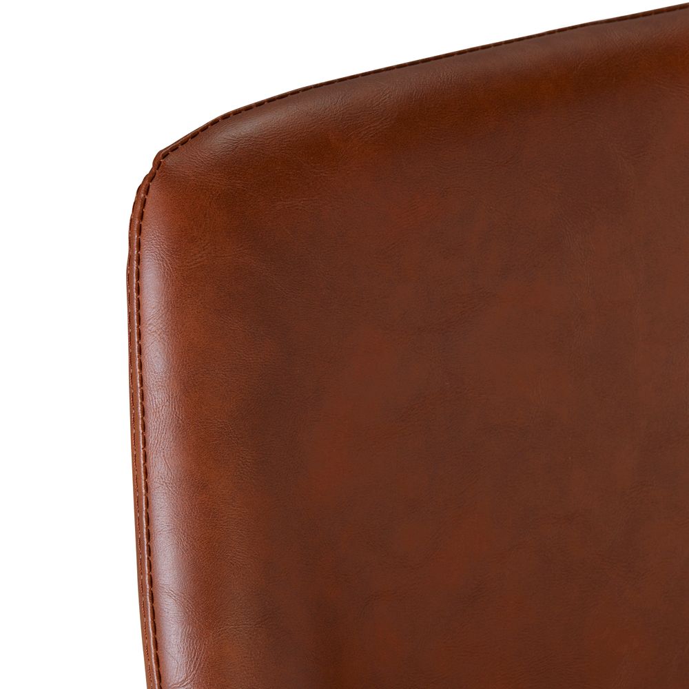 Chaise de bar pu marron