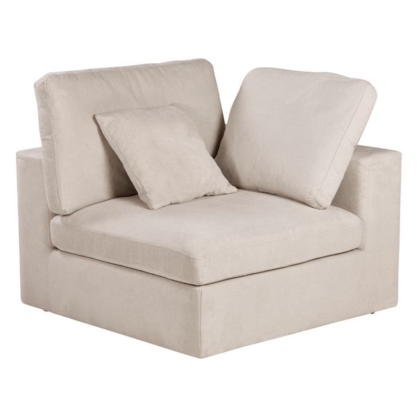Module canapé 100cm accoudoir sable WAYNE