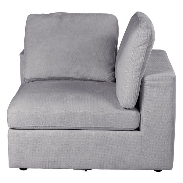 Module canapé 100cm accoudoir gris foncé WAYNE