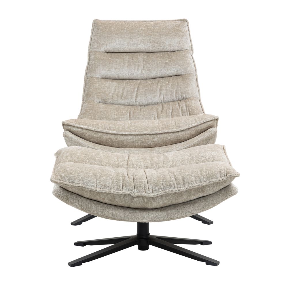 Fauteuil pivotant beige