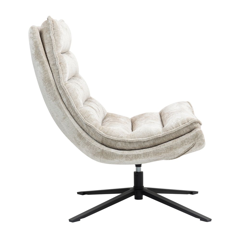 Fauteuil pivotant beige