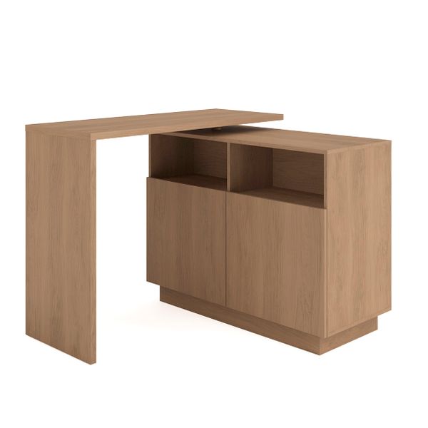 Îlot central cuisine 125cm plateau pivotant Luma