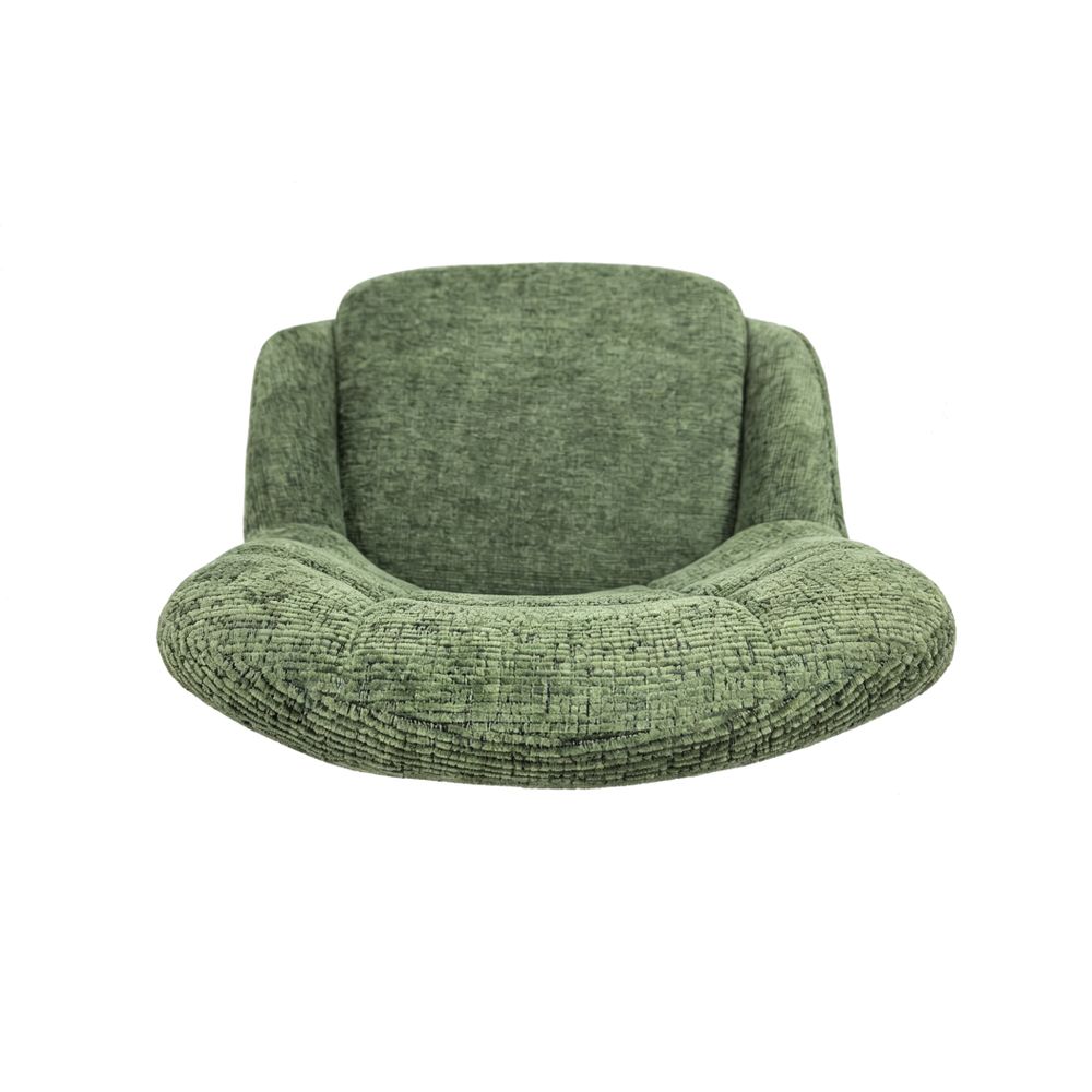 Chaise repas en tissu vert clair