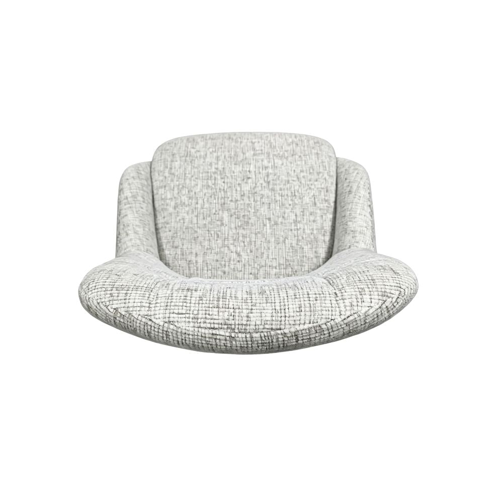 Chaise repas en tissu écru