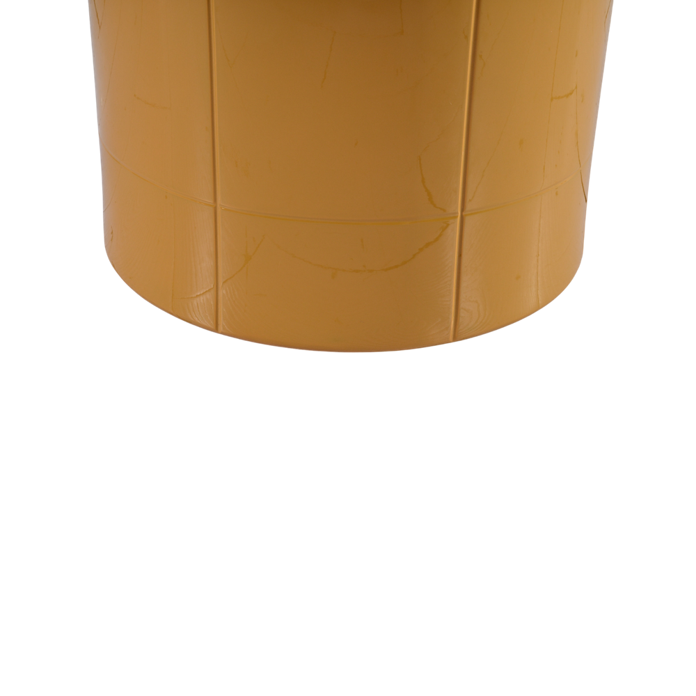 Table basse 80 cm en verre jaune