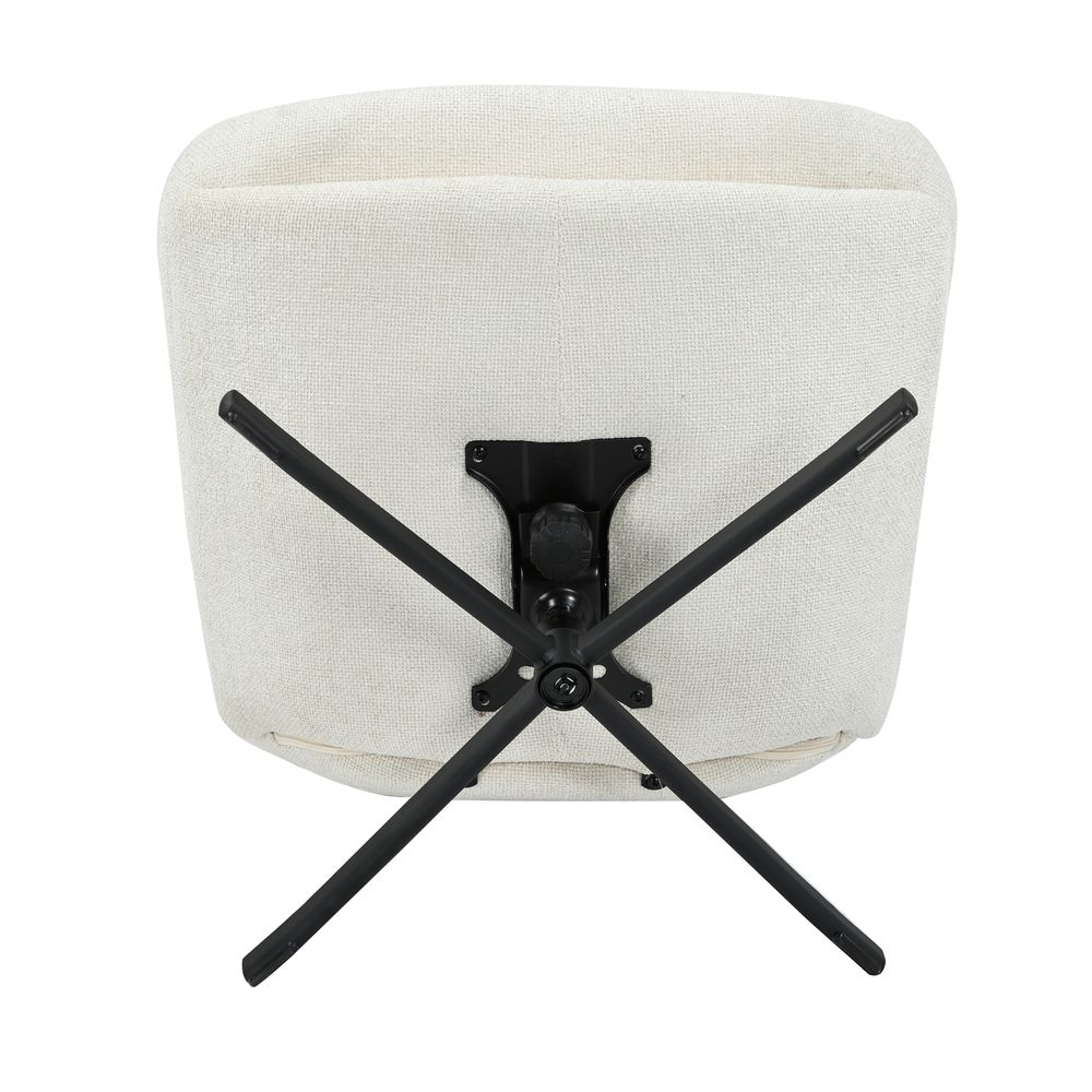 Fauteuil inclinable pivotant écru