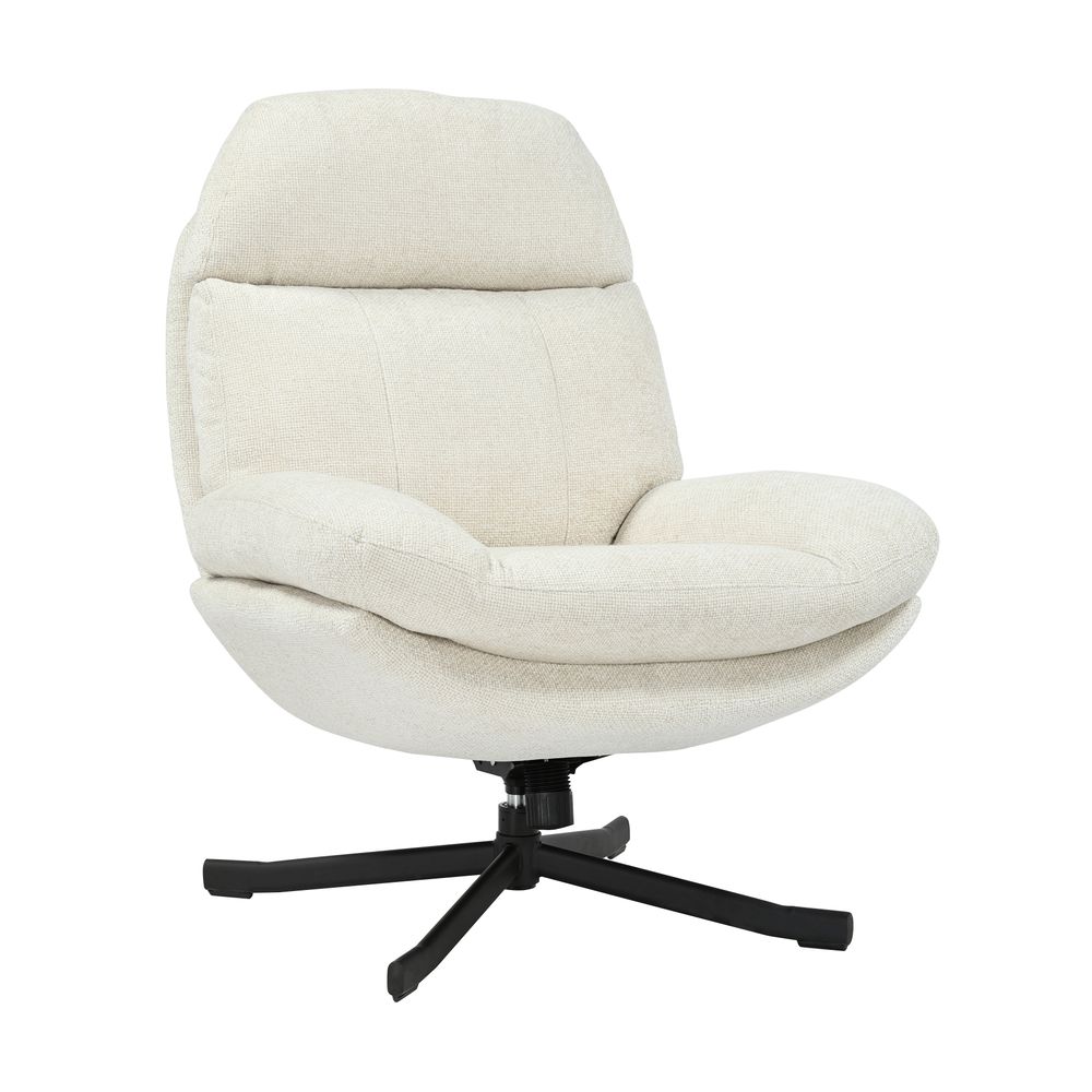 Fauteuil inclinable pivotant écru