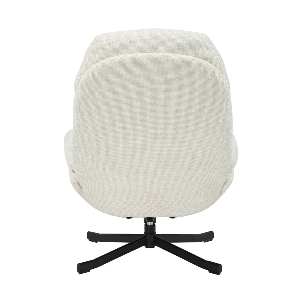 Fauteuil inclinable pivotant écru