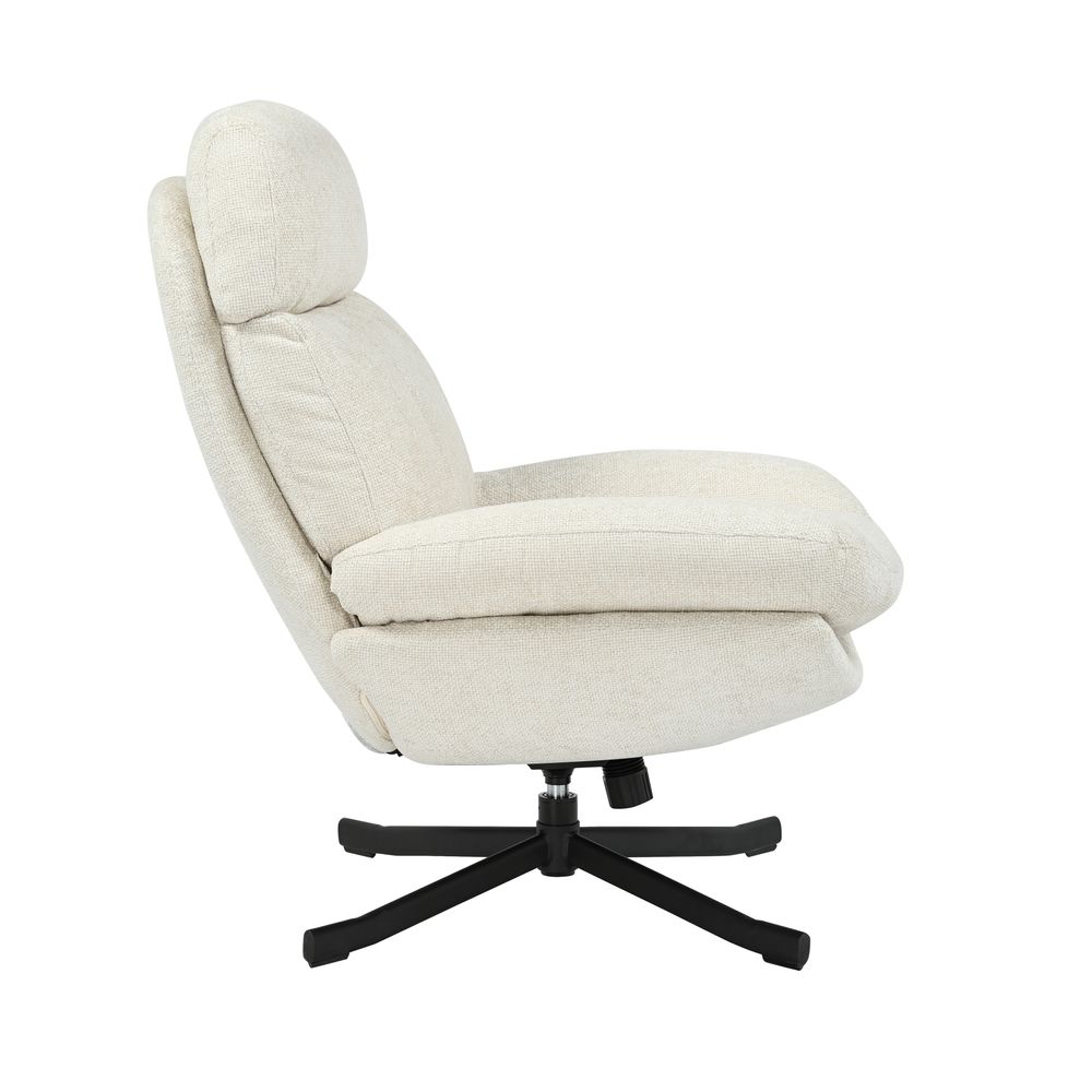 Fauteuil inclinable pivotant écru