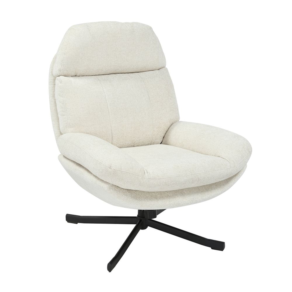 Fauteuil inclinable pivotant écru