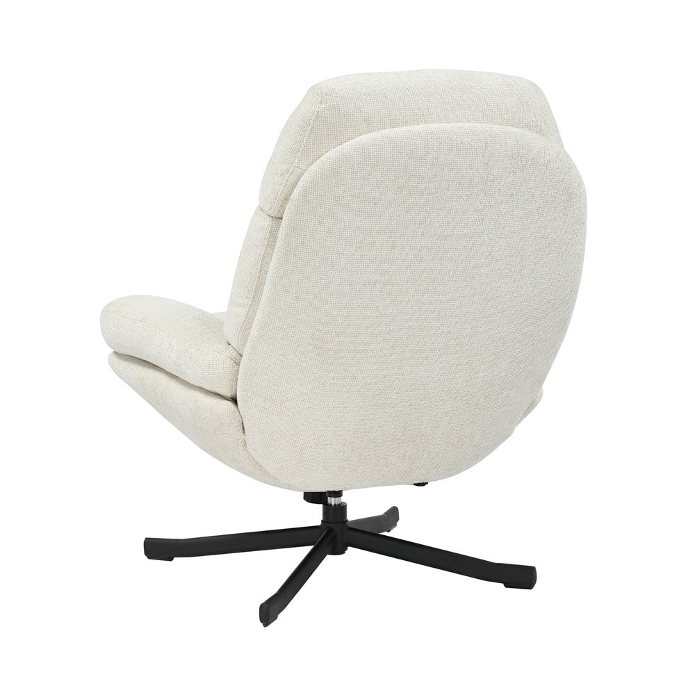 Fauteuil inclinable pivotant écru