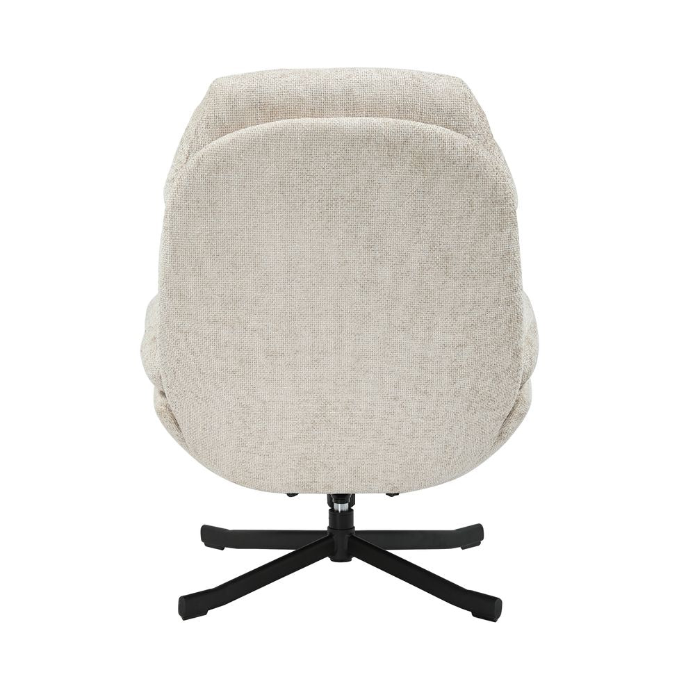 Fauteuil inclinable pivotant taupe