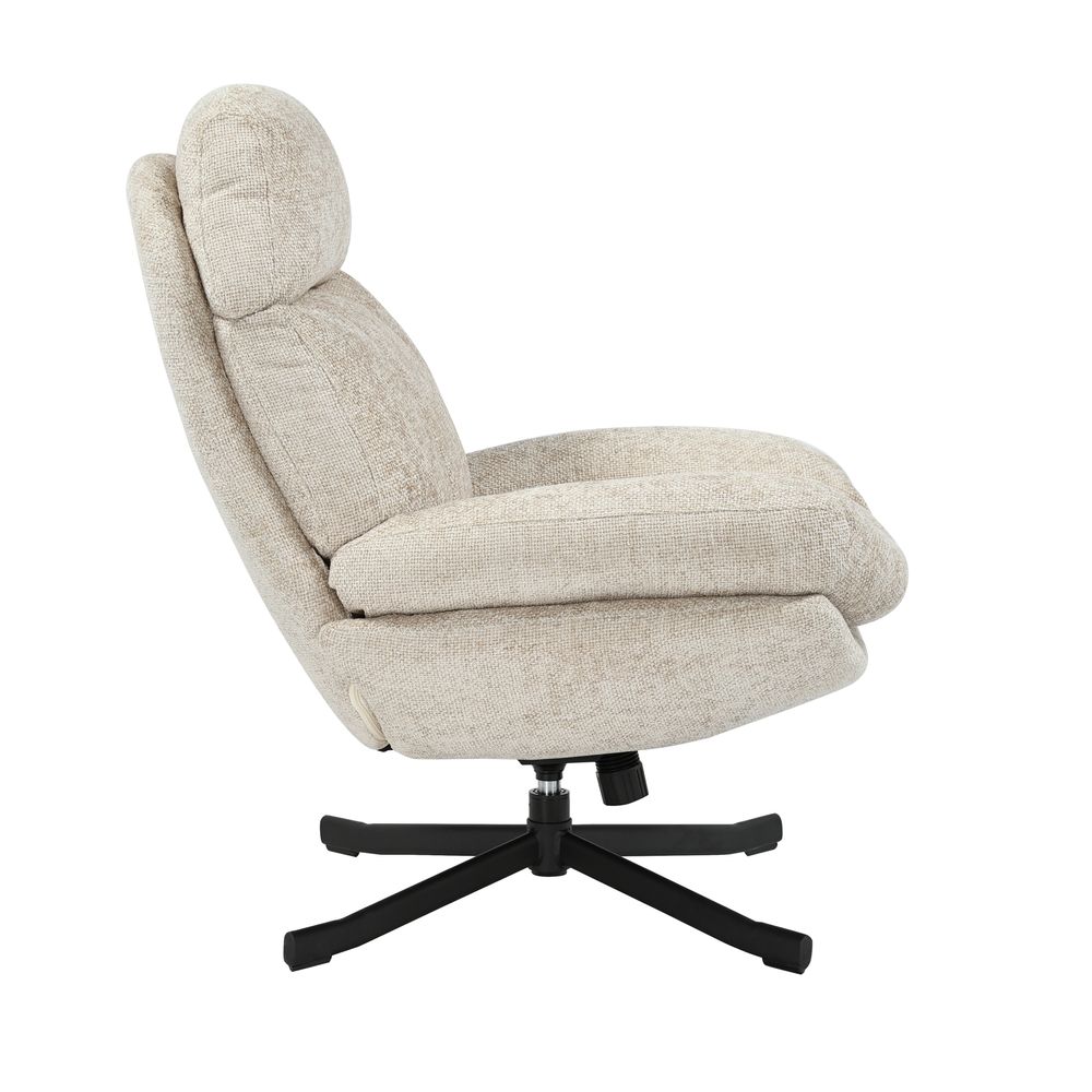 Fauteuil inclinable pivotant taupe