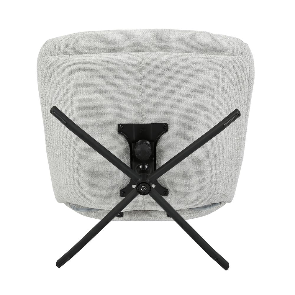 Fauteuil inclinable pivotant gris clair