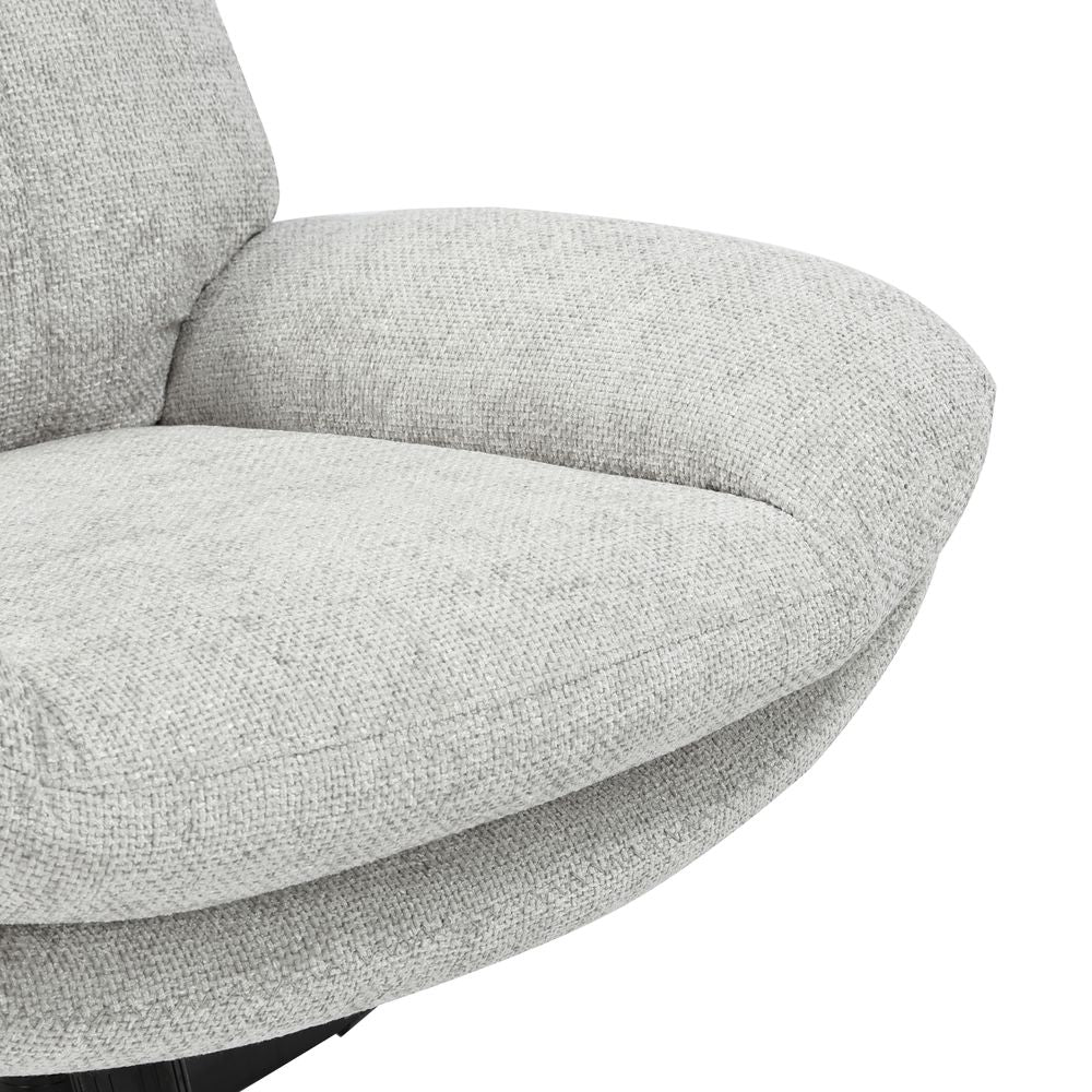 Fauteuil inclinable pivotant gris clair