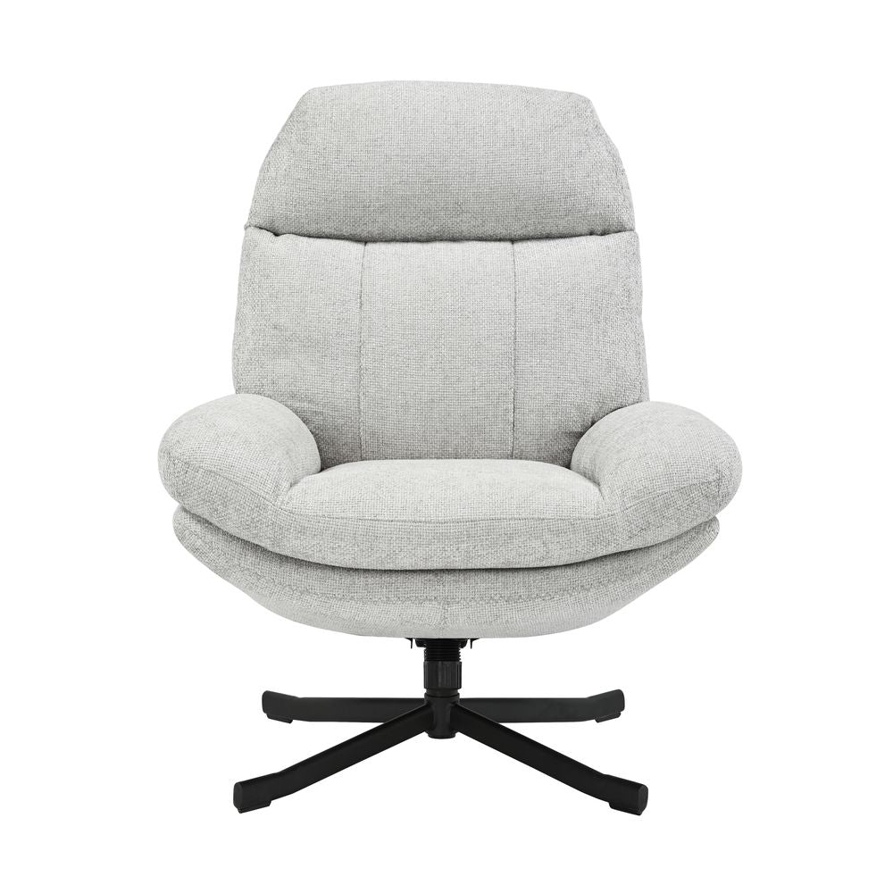 Fauteuil inclinable pivotant gris clair