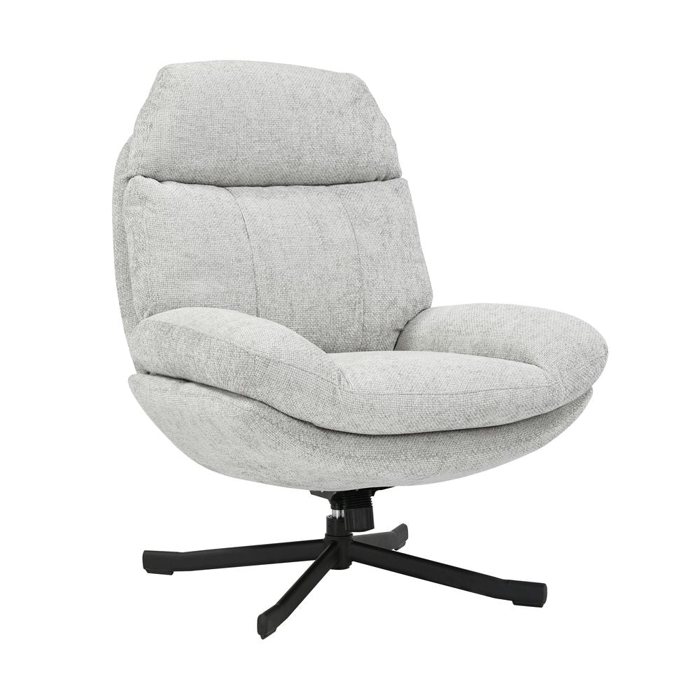 Fauteuil inclinable pivotant gris clair