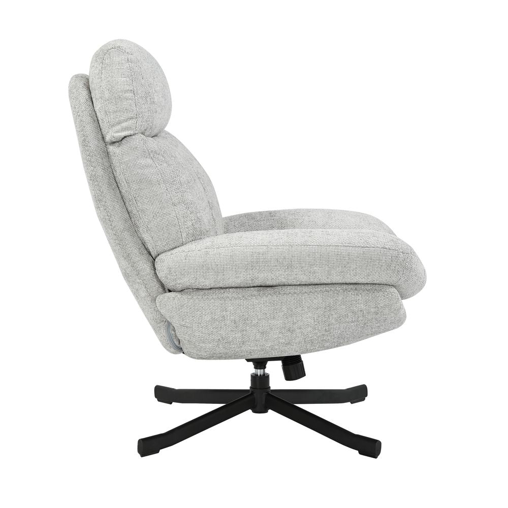 Fauteuil inclinable pivotant gris clair