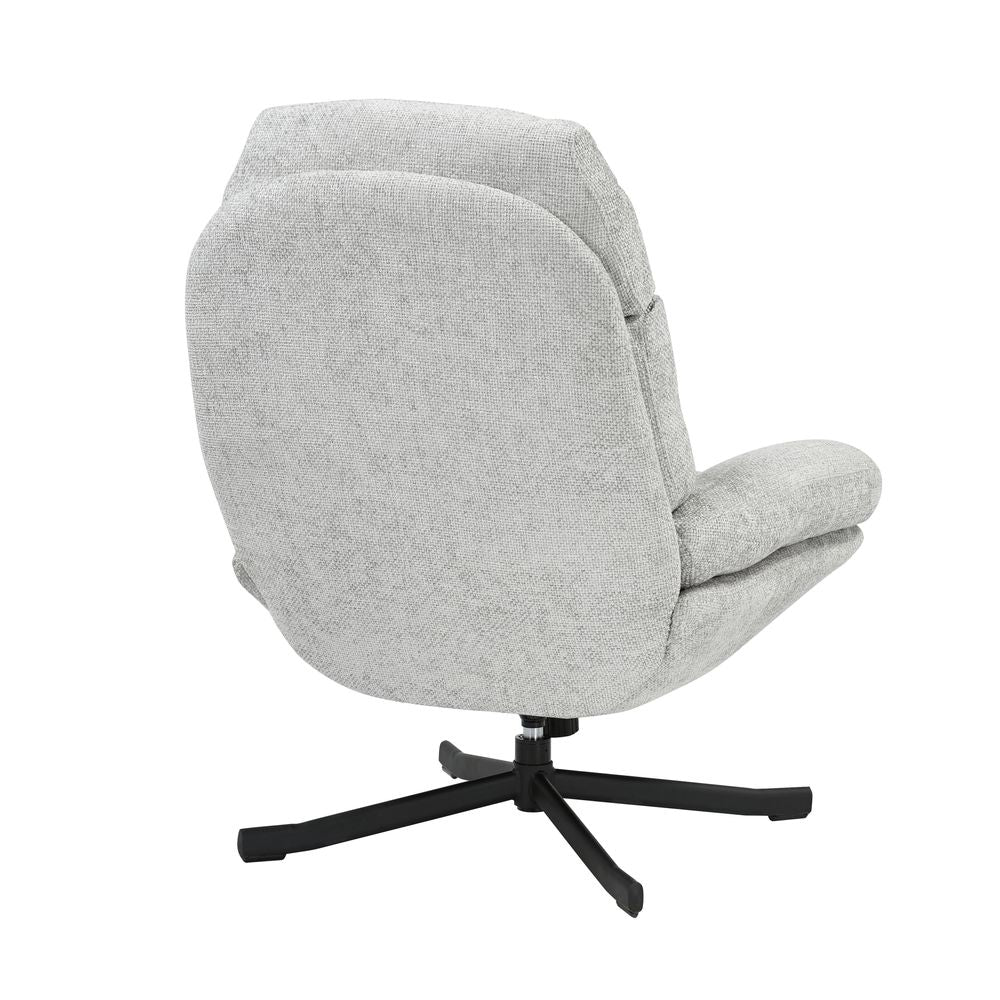 Fauteuil inclinable pivotant gris clair