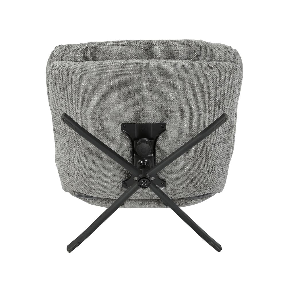 Fauteuil inclinable pivotant gris foncé