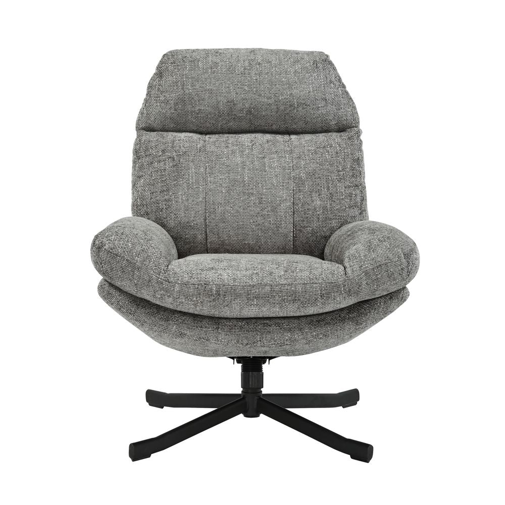 Fauteuil inclinable pivotant gris foncé