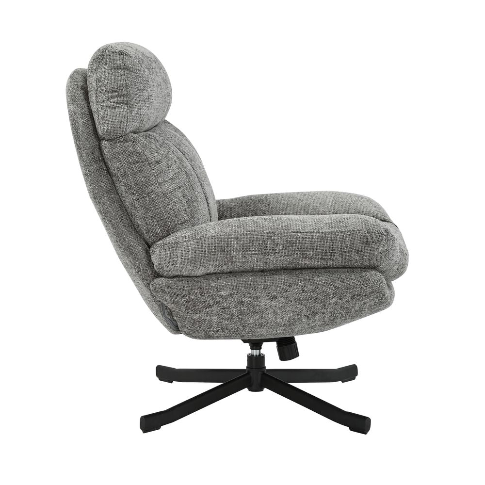 Fauteuil inclinable pivotant gris foncé