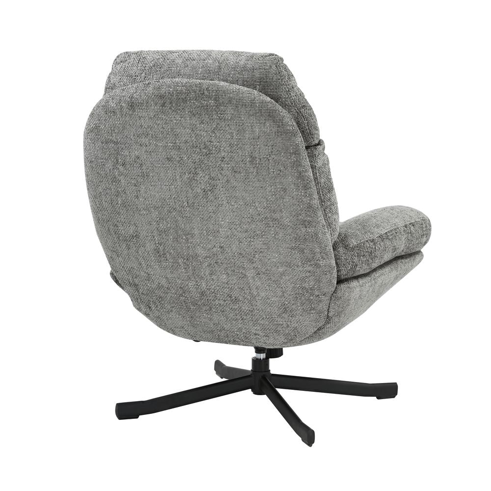 Fauteuil inclinable pivotant gris foncé