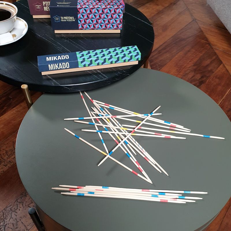 Jeu Mikado en bois recyclé Cookut