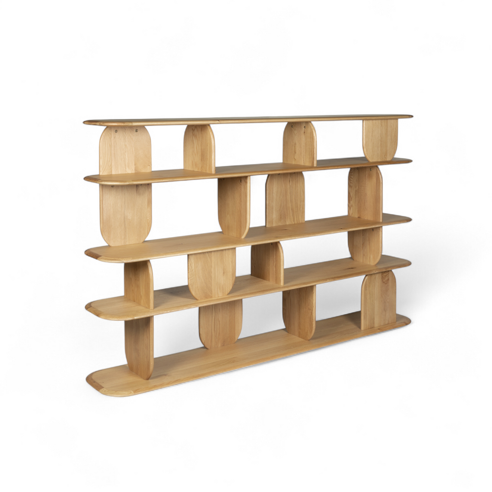 Bibliothèque 130 cm - 5 étagères