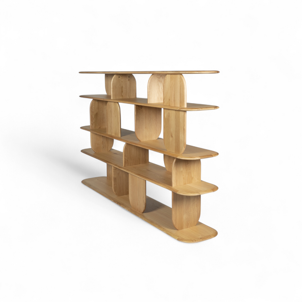 Bibliothèque 130 cm - 5 étagères