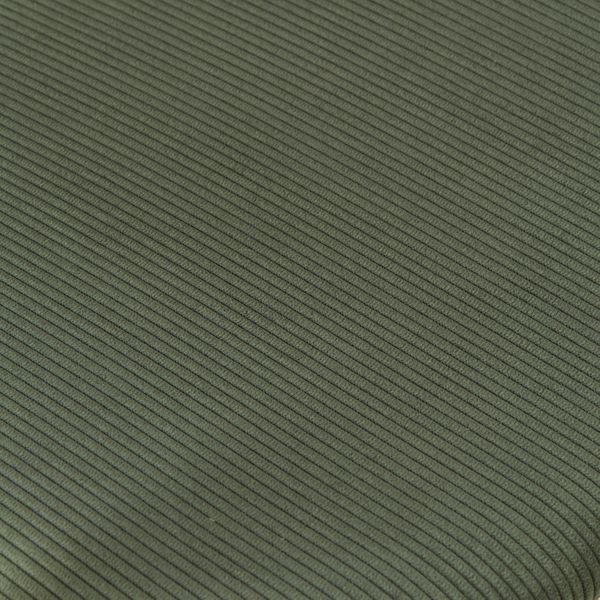 Chaise accoudoirs velours côtelé vert sapin Aston