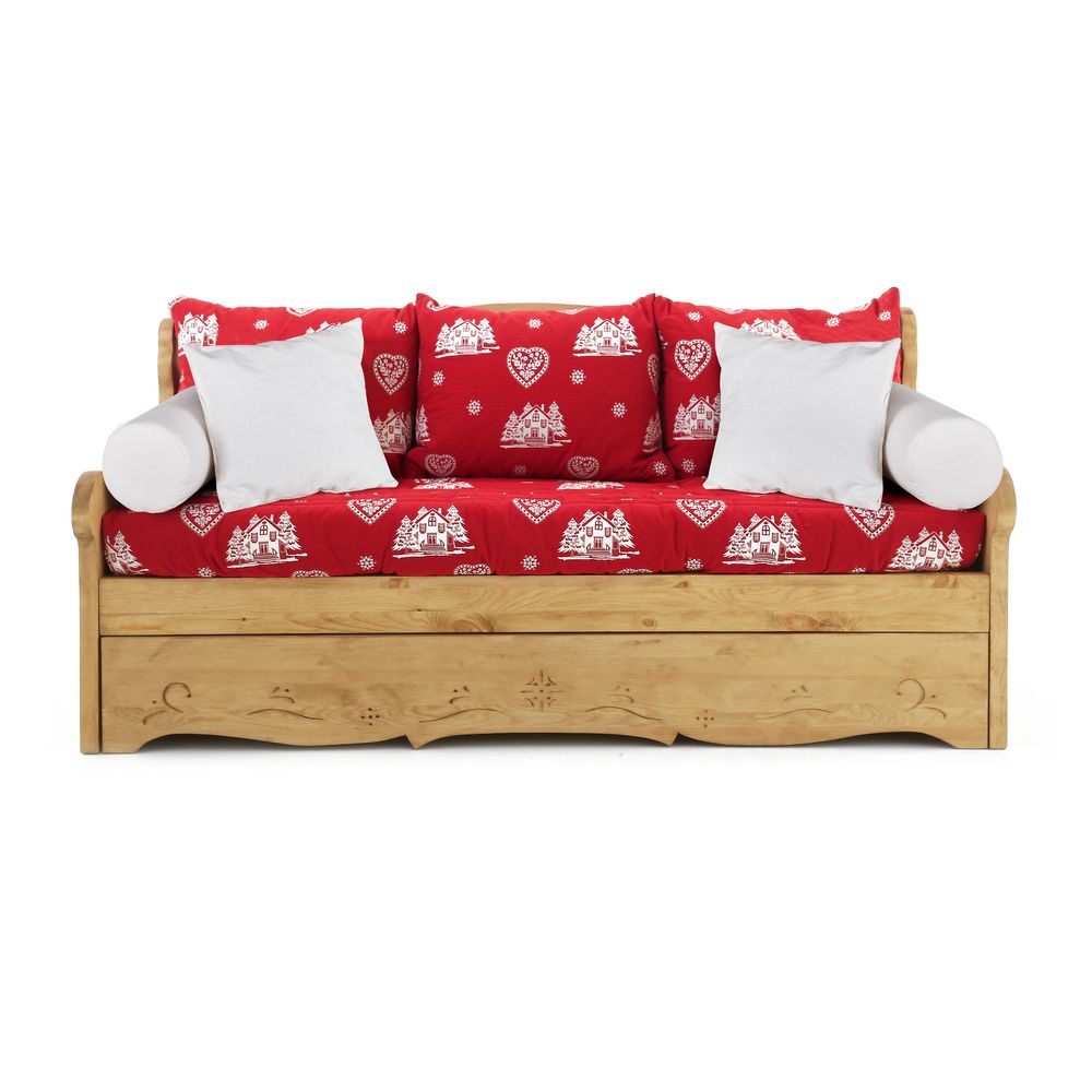 Coussins courchevel rouge