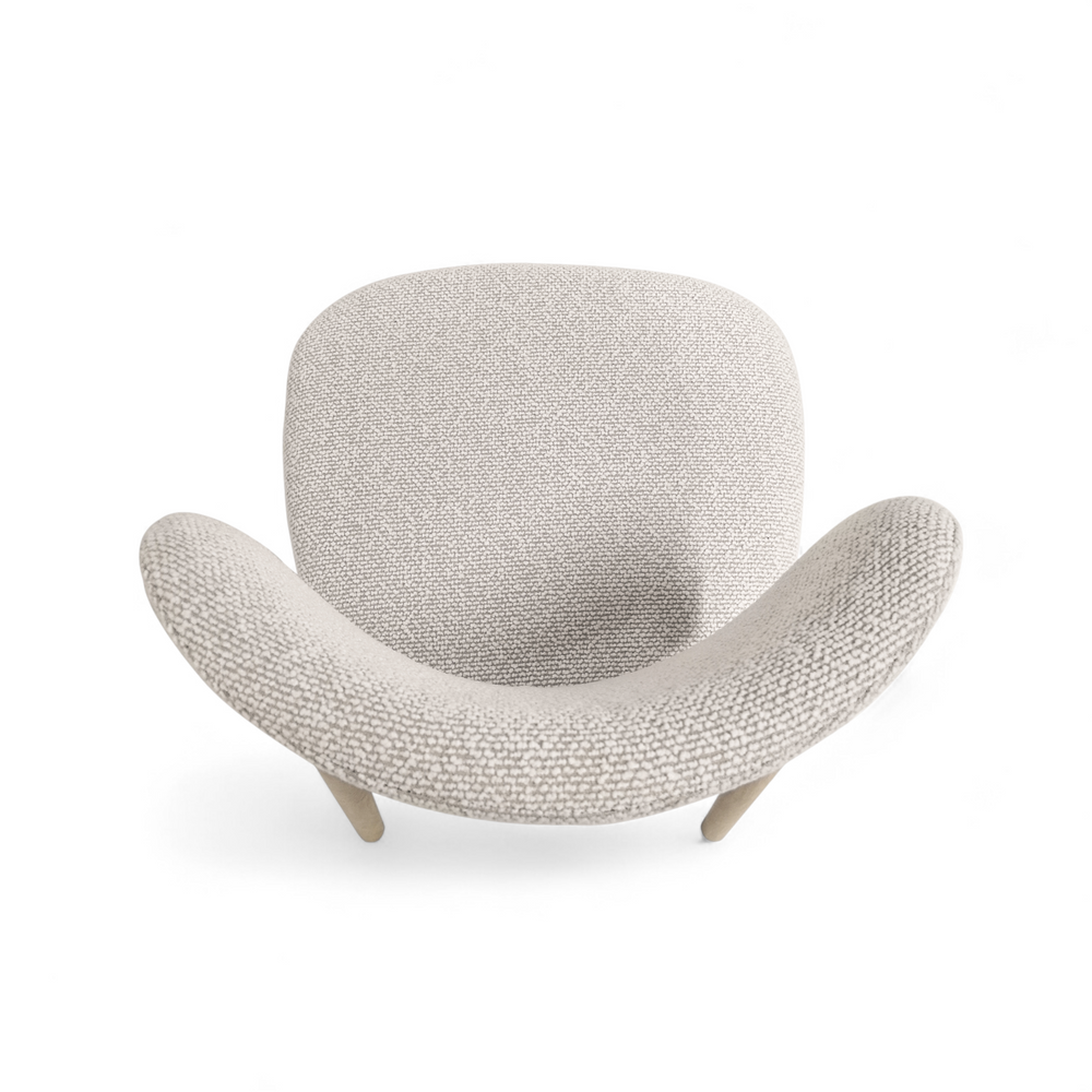 Chaise repas tissu écru