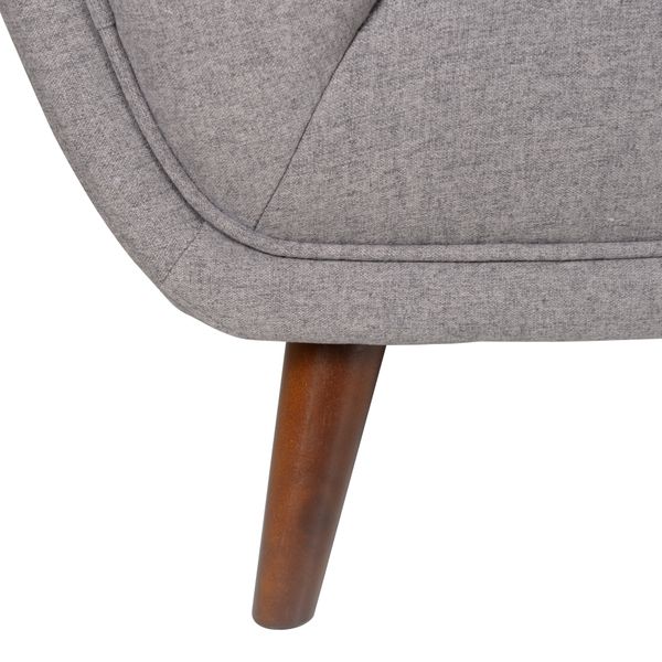 Canapé tissu 2 places gris foncé BERYL