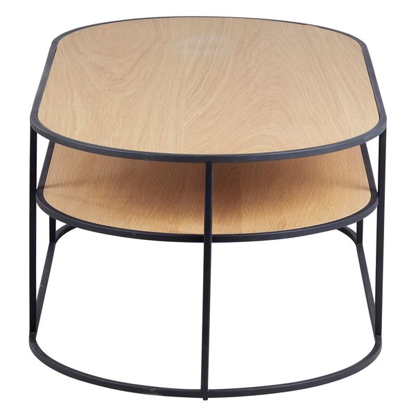 Table basse plateau chêne naturel 120cm GRAYSON