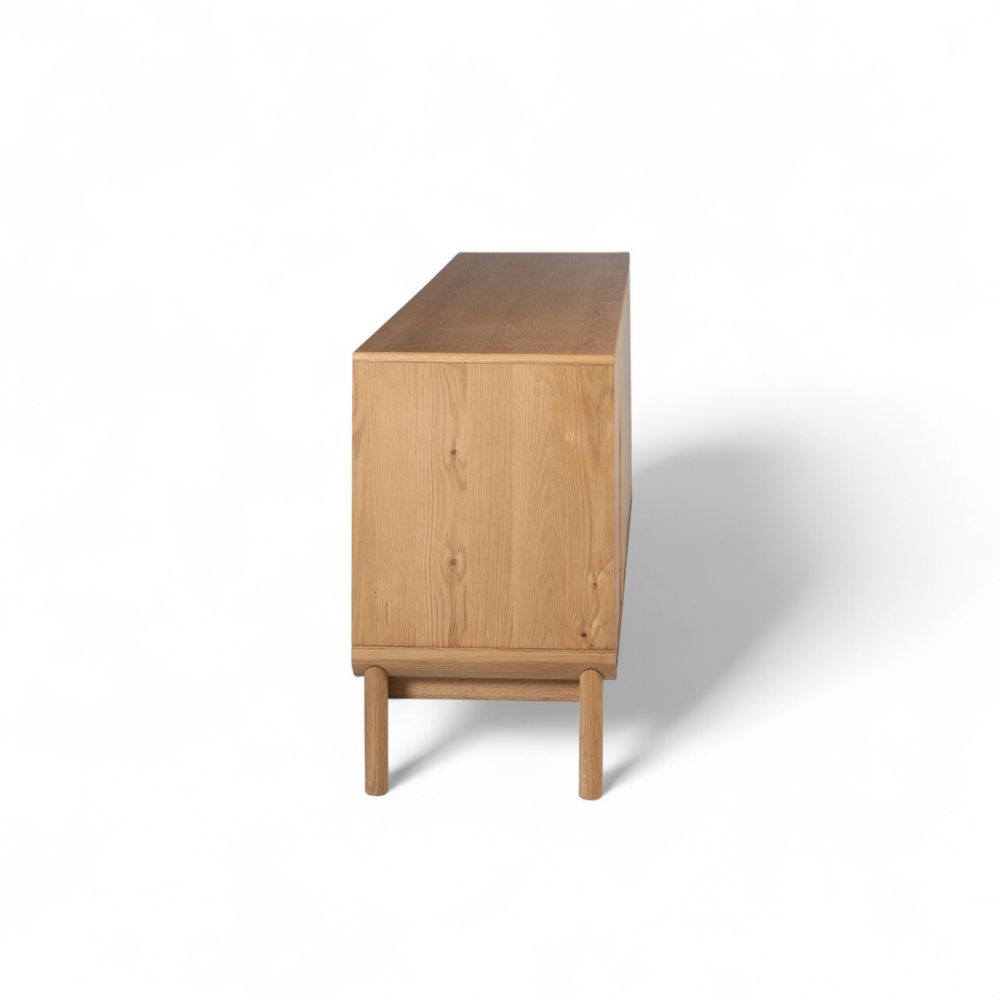 Meuble bas 4 portes chêne naturel