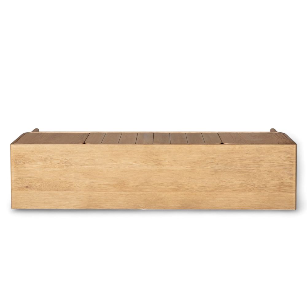 Meuble télé 180 cm 4 portes en chêne naturel