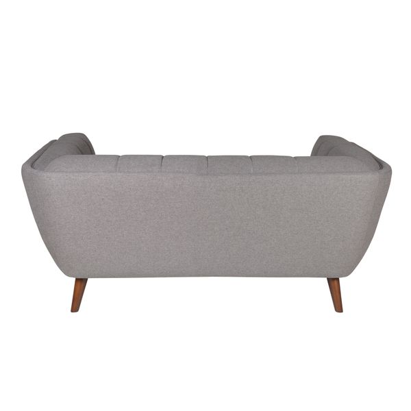 Canapé tissu 2 places gris foncé BERYL