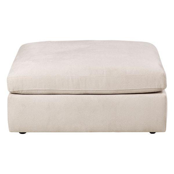 Pouf pour canapé 100cm tissu sable WAYNE