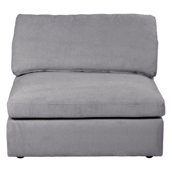 Module canapé 98cm sans accoudoir gris foncé  WAYNE