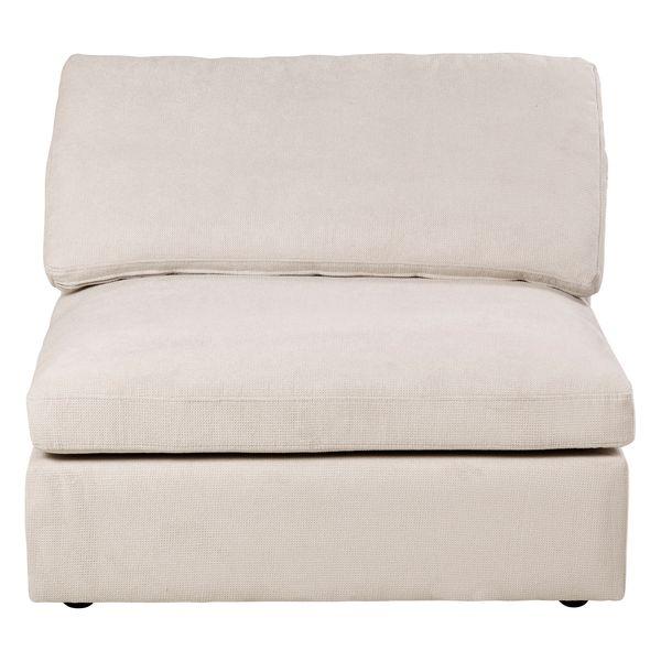 Module canapé 98cm sans accoudoir sable  Wayne