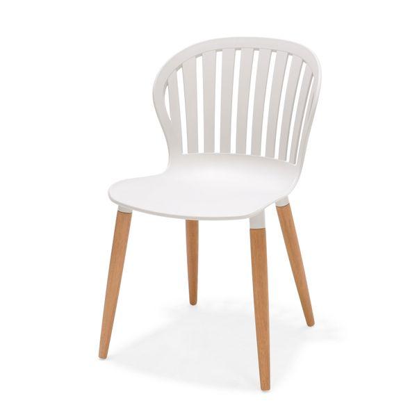Chaise de jardin plastique blanc AZUR