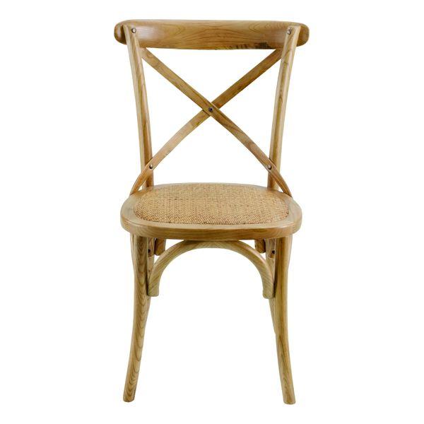 Chaise en bois naturelle Villa Florence - Bistrot